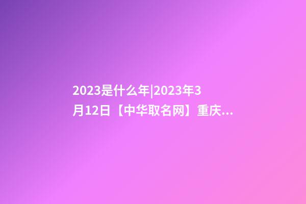 2023是什么年|2023年3月12日【中华取名网】重庆XXX舞蹈室签约-第1张-公司起名-玄机派